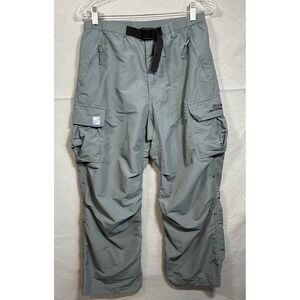 Lee Pipes Men's Skate Cargo Performance Pants Grunge 80s 90s Gray Sz 29x29